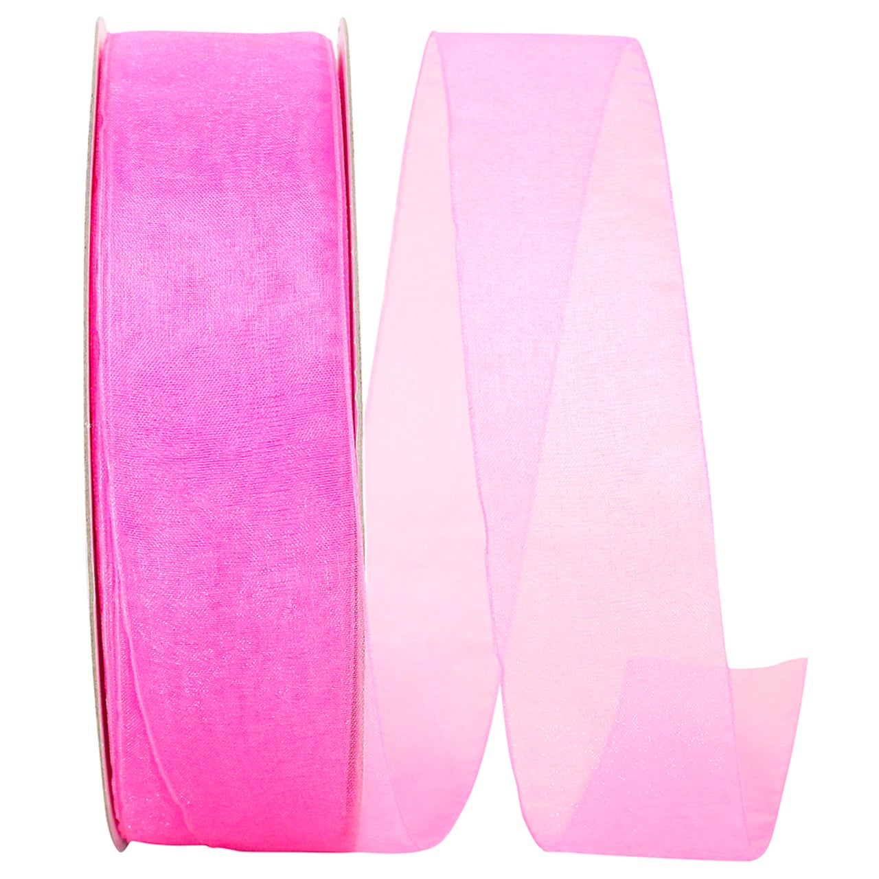 JAM Paper 1.5" x 100yd. Sheer Chiffon Mono Ribbon